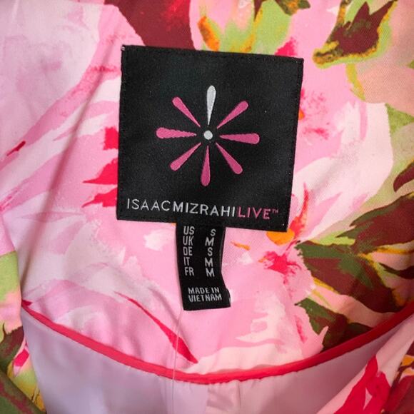Isaac Mizrahi LIVE! Floral Raincoat size small - Picture 3 of 7